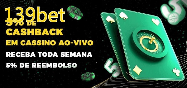 Promoções do cassino ao Vivo 139bet